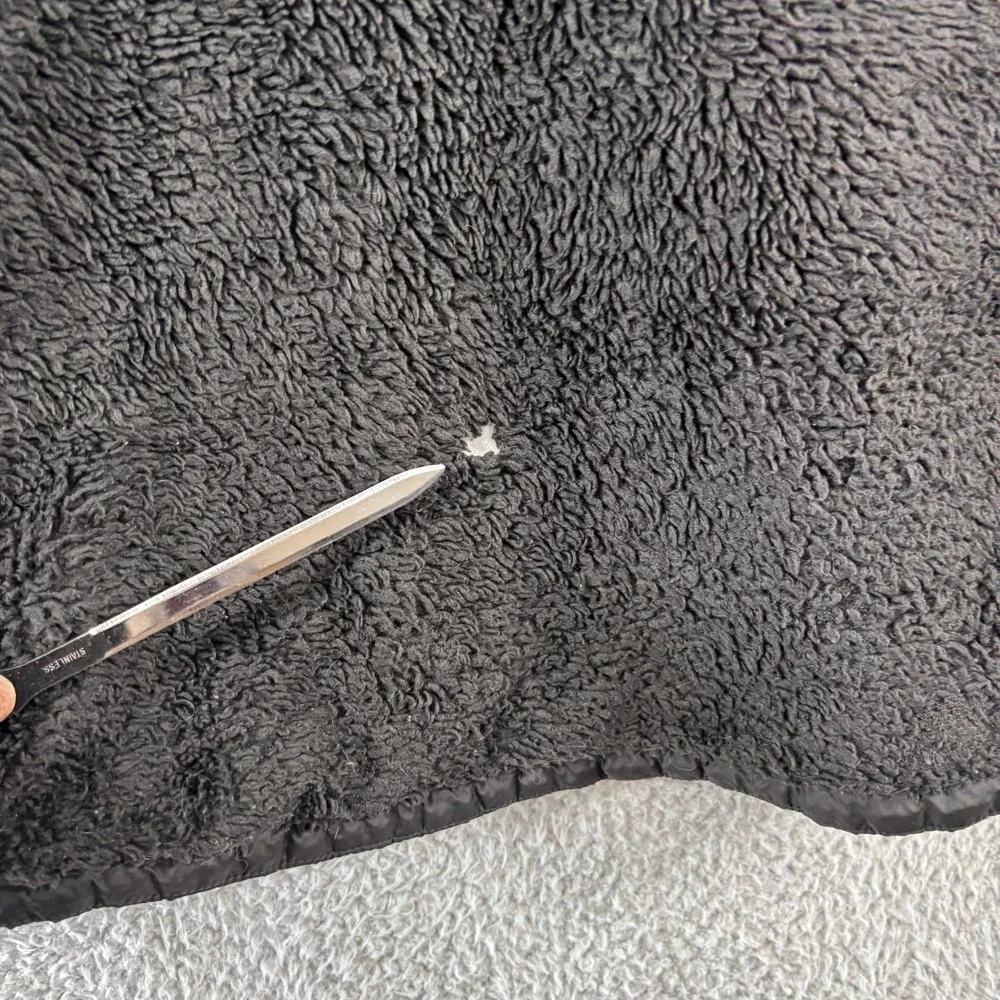 The North Face Boys Black Reversible Perrito Jacket L 14/16 Fleece‎ Puffer Coat